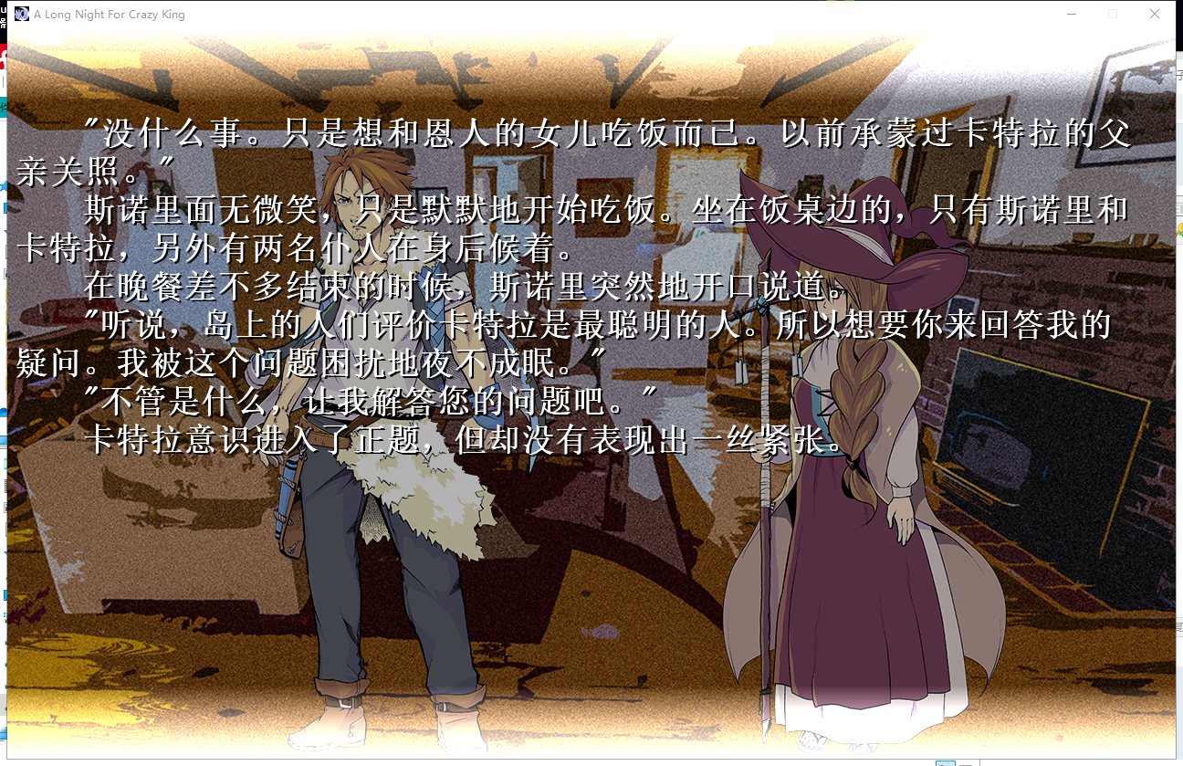 【文字SLG/中文/剧情向】狂人之王的漫漫长夜 官方中文版 【100M】【新作】