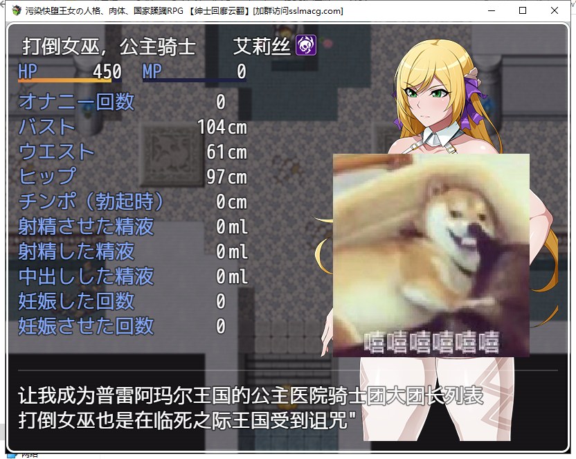 【RPG/汉化】污染快堕王女~人格、**、国家蹂躏RPG 云翻作弊【1.5G】【新汉化】