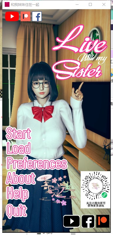 【欧美SLG/汉化/互动】和我妹妹住在一起 V0.1 PC+安卓 汉化作弊版【动态/1.6G】