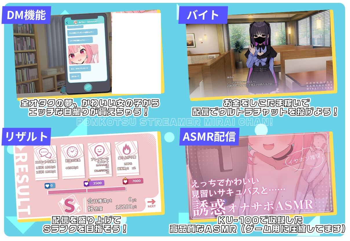 【日式SLG/中文】傻乎乎主播蔚来! DL官中版 【新作/1.7G】
